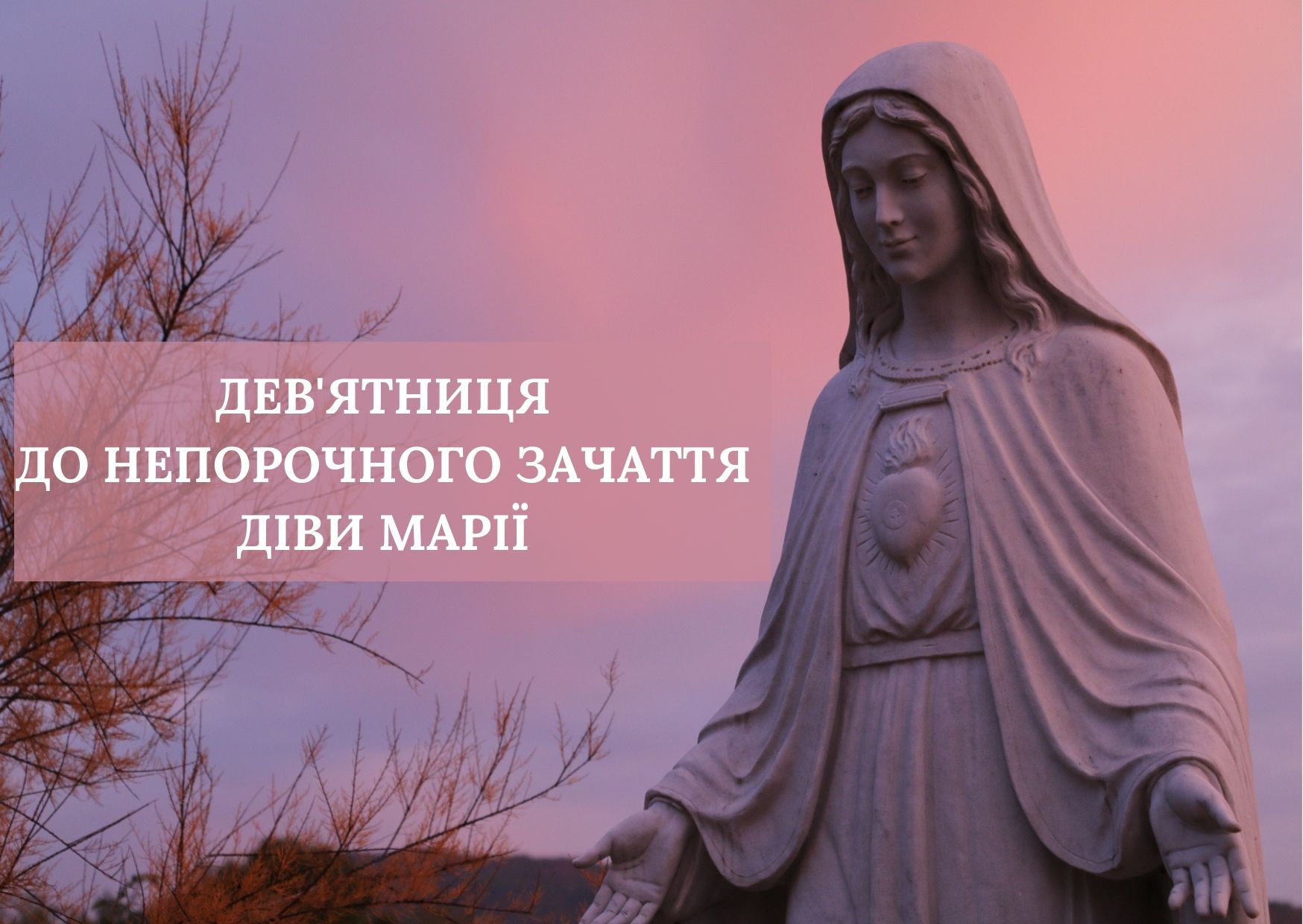 НОВЕННА ДО НЕПОРОЧНОГО ЗАЧАТТЯ ДІВИ МАРІЇ